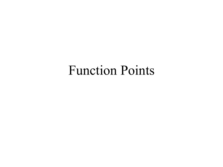 function points what is function point analysis