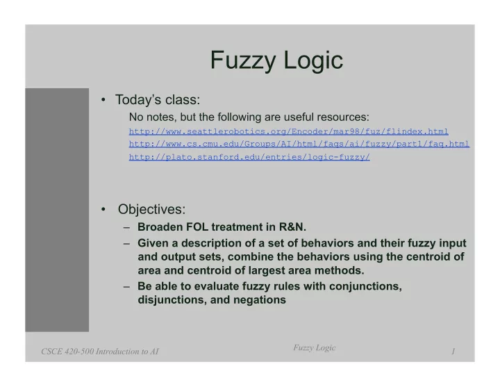 fuzzy logic