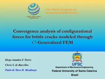 Convergence analysis of configurational  forces for brittle cracks modeled through C k -Generalized