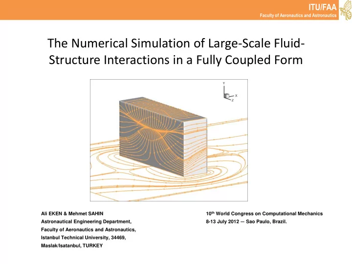 structure interactions in a fully coupled form