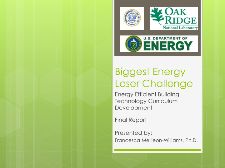 biggest energy loser challenge