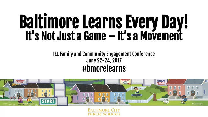 baltimore learns every day
