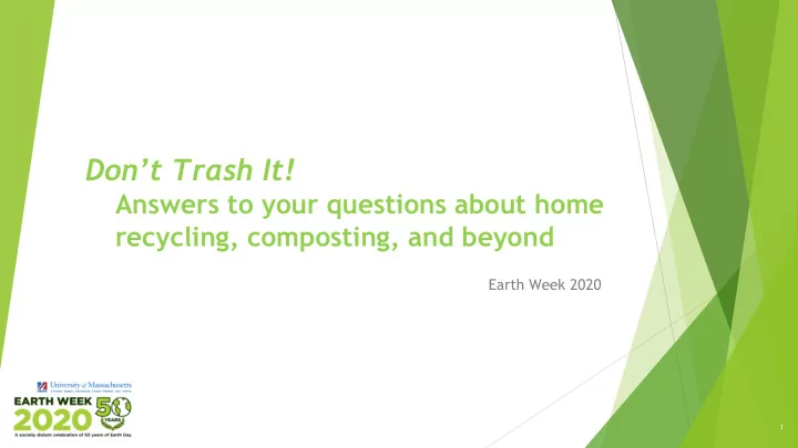 don t trash it