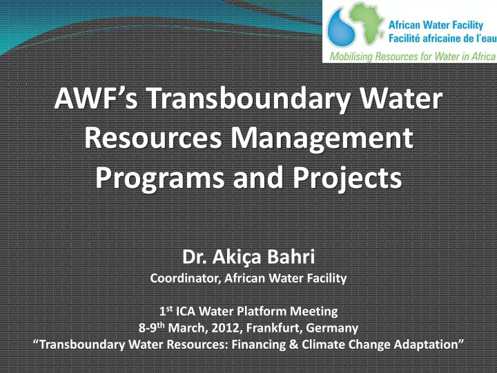transboundary water