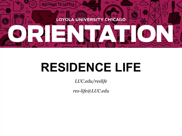 residence life