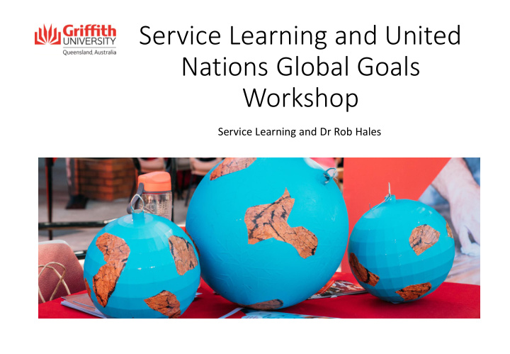 service learning and united nations global goals