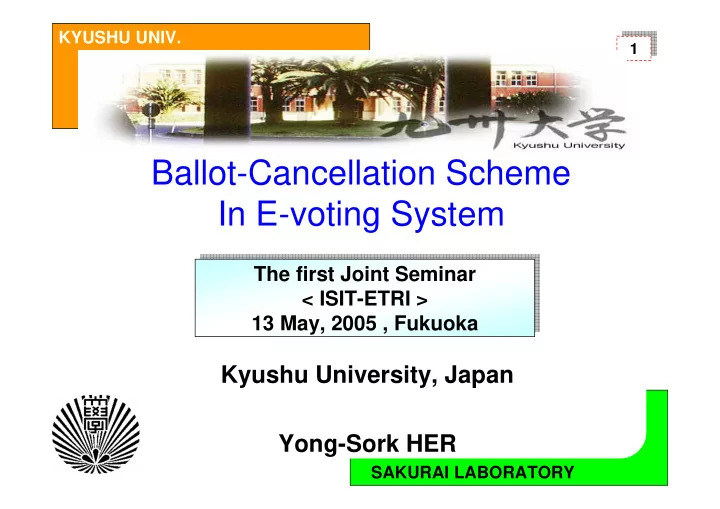 ballot cancellation scheme in e voting system