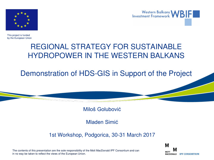 regional strategy for sustainable hydropower in the