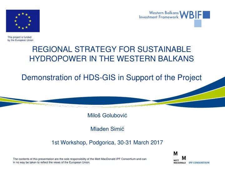 regional strategy for sustainable hydropower in the