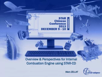 Combustion  mbustion Eng  ngine  ine us  using  ng STAR  AR-CD  CD  Marc ZELLA  LAT  TOPICS  PICS