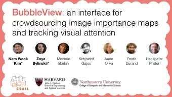 Eye-tracking for capturing  human visual attention  Eye-tracking for capturing  human visual