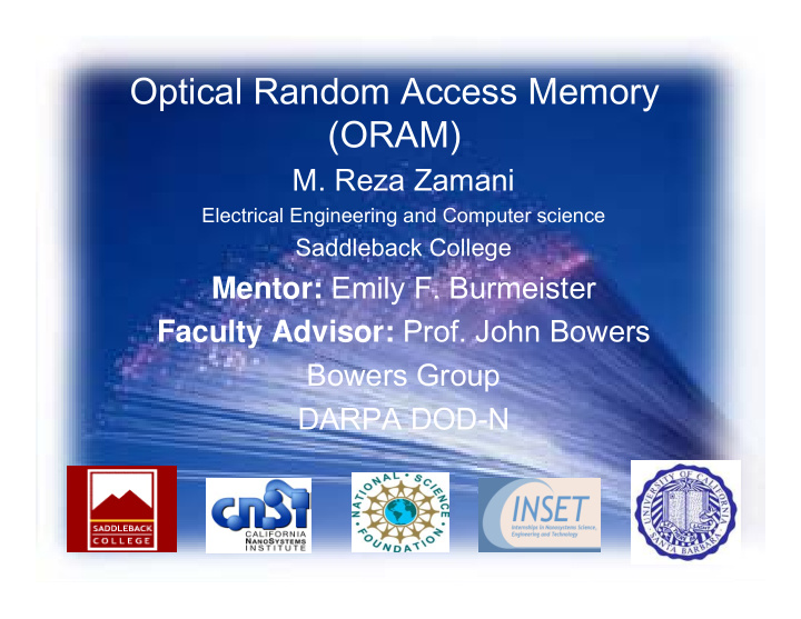 optical random access memory oram