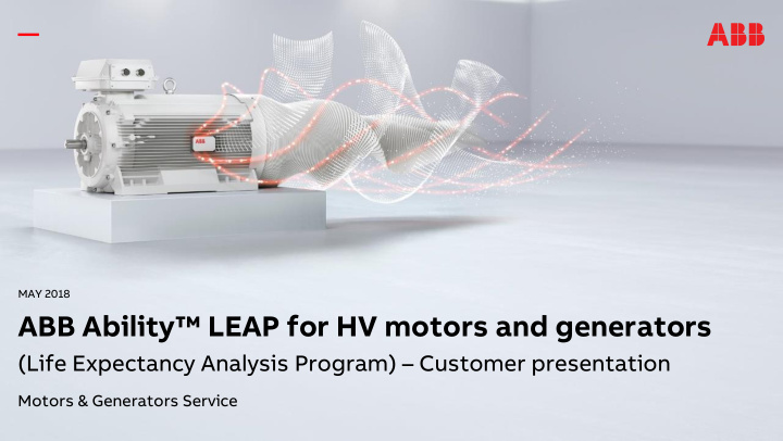 abb ability leap for hv motors and generators