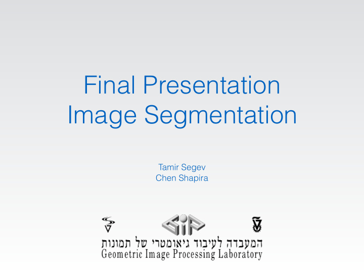 final presentation image segmentation