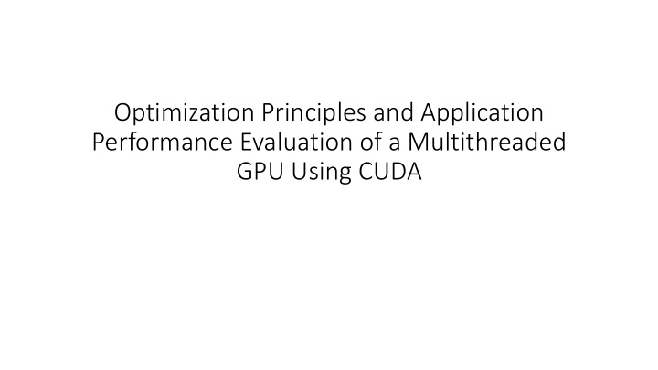 performance evaluation of a multithreaded