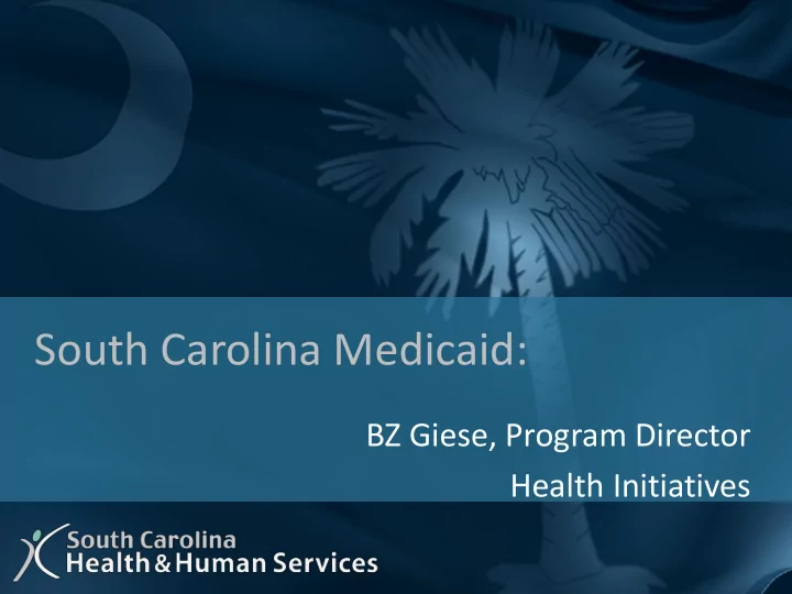 south carolina medicaid