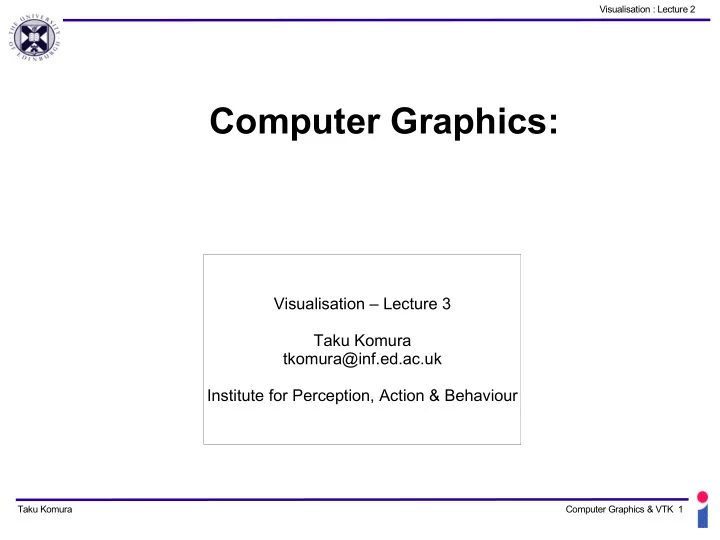 computer graphics