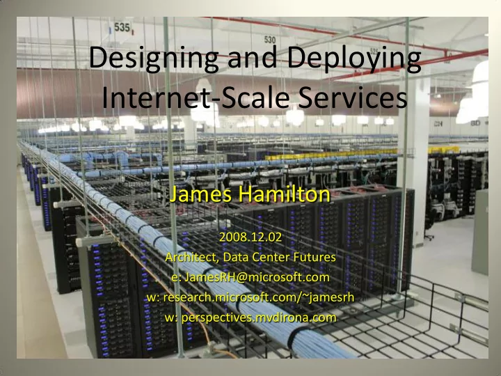 designing and deploying