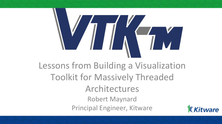 lessons from building a visualization toolkit for