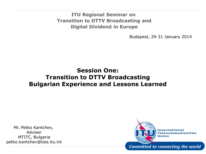 session one transition to dttv broadcasting bulgarian
