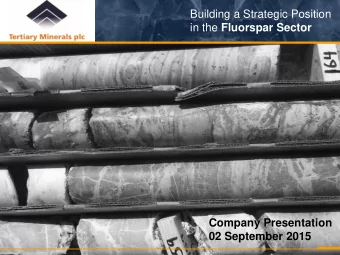 02 September 2015  Disclaimer The content of information contained in these slides and the