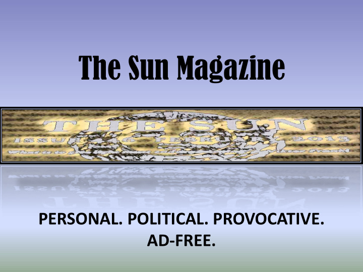 the sun magazine