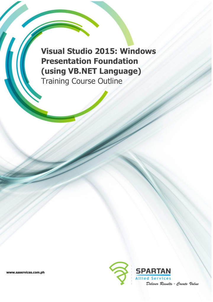 visual studio 2015 windows presentation foundation using