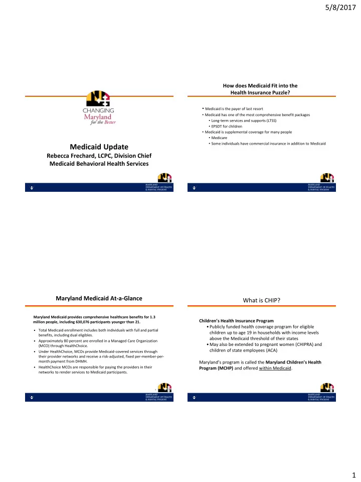medicaid update