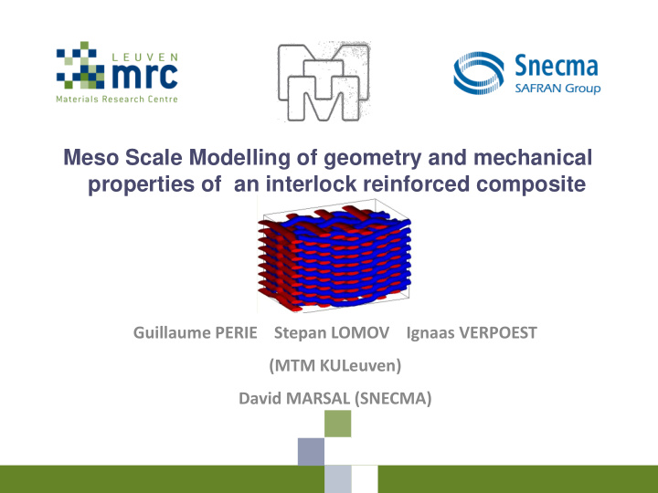 meso scale modelling of geometry and mechanical