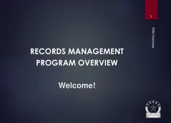 PROGRAM OVERVIEW  Welcome!  DOCMENTATION  2  Document Control has developed a site on Sharepoint