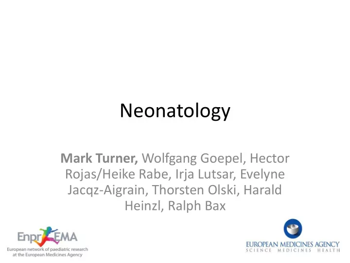 neonatology
