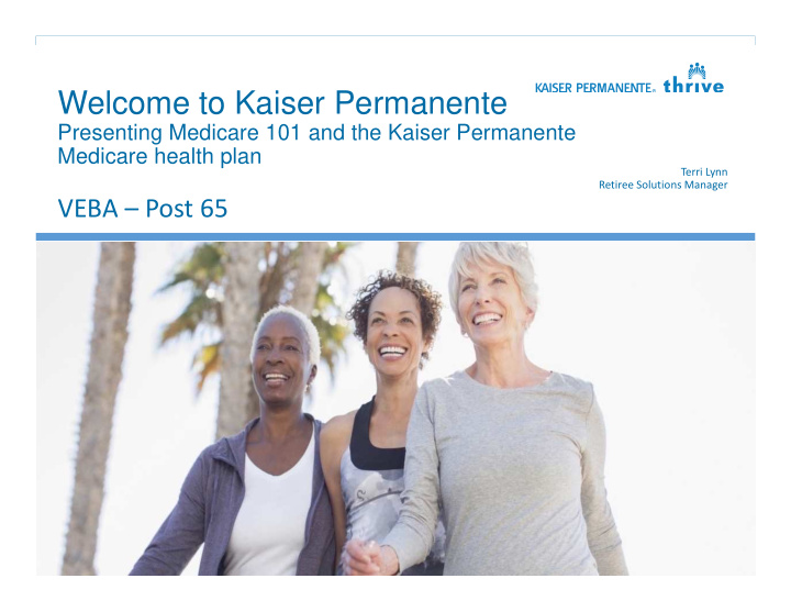 welcome to kaiser permanente