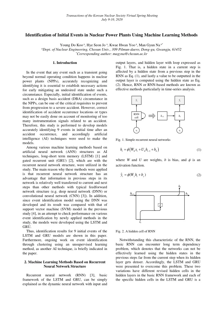 among various machine learning methods based on h w x u h