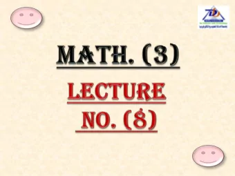Mu  Multip  ltiple  le  Int  Integ  egrals  rals  Double Integrals:          y d  b d