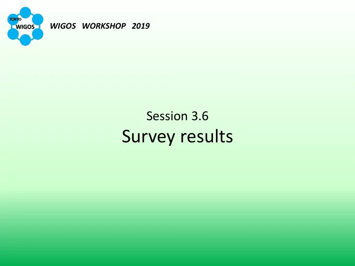 survey results