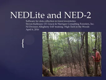 {  What is NED-2?  NED-2 is part of a collection of software products  being developed by USDA