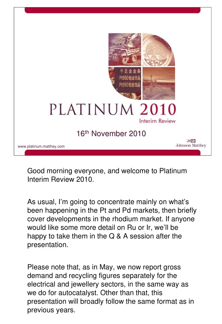 th november 2010