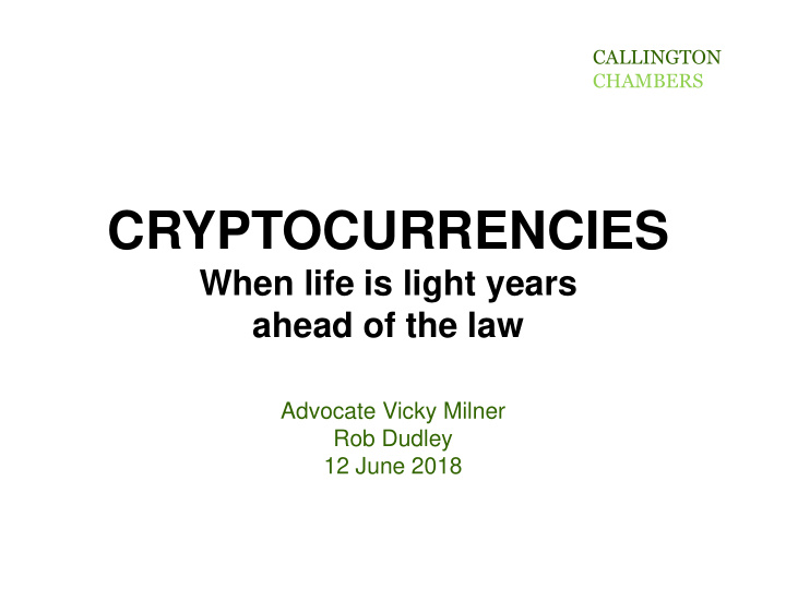 cryptocurrencies