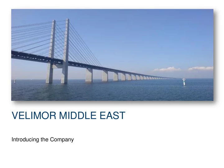 velimor middle east