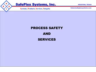 SafePlex Systems, Inc.  SafePlex Systems, Inc.  SafePlex Systems, Inc.  SafePlex Systems, Inc.  P