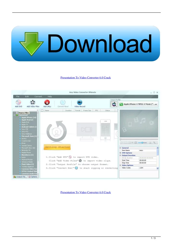 presentation to video converter 6 0 crack presentation to