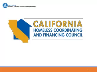 1 HCFC S TATEWIDE S TRATEGIC A CTION P LAN  The Council initiated a collaborative process to