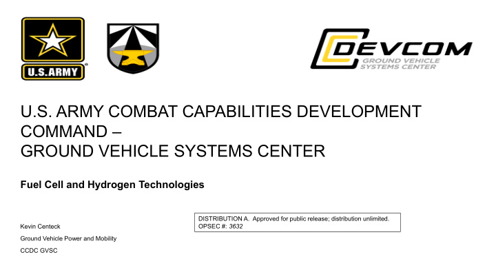 u s army combat capabilities development command ground
