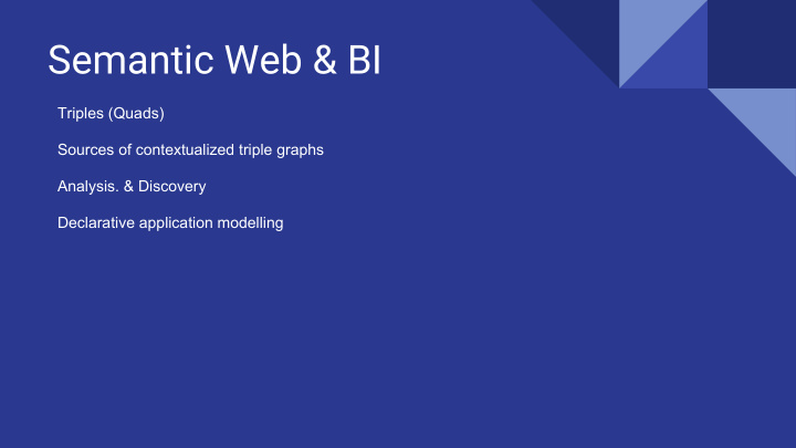 semantic web bi