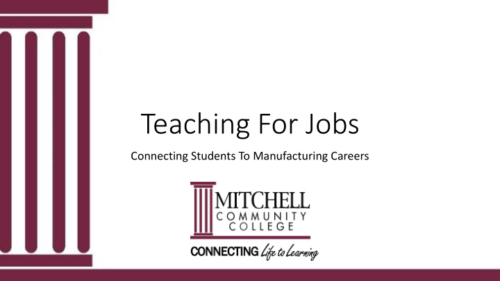 teaching for jobs