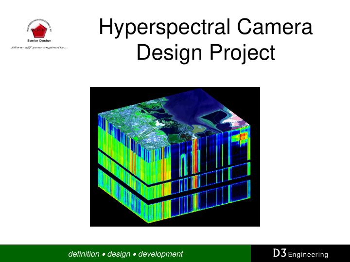 hyperspectral camera design project