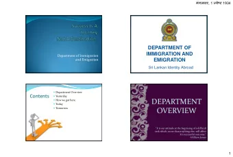 OVERVIEW  &quot;It is our attitude at the beginning of a difficult  task which, more than anything