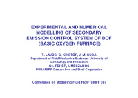 experimental and numerical modelling of secondary