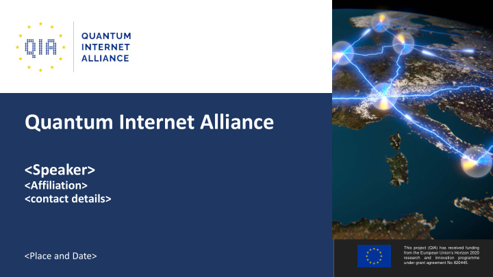 quantum internet alliance