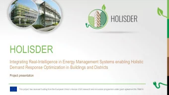HOLISDER  Integrating Real-Intelligence in Energy Management Systems enabling Holistic  Demand